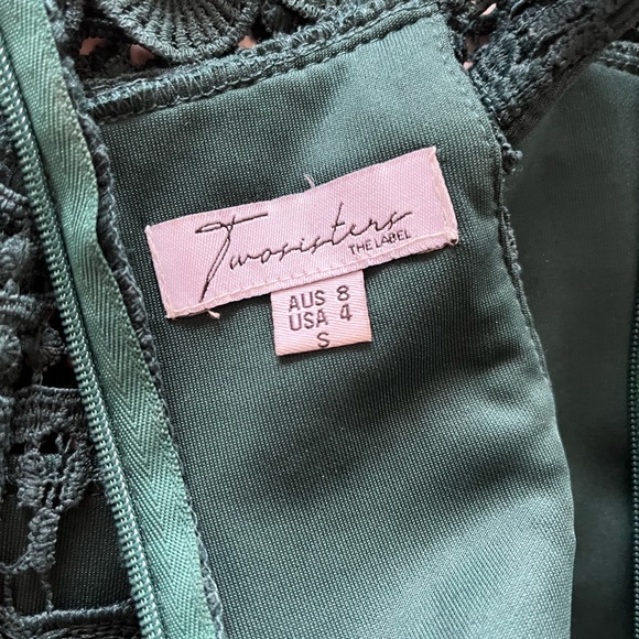 Two Sisters the Label Rivers Midi Dress Emerald Green Small - Picture 6 of 6